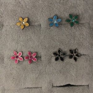 Flowers Earring Multi Colors